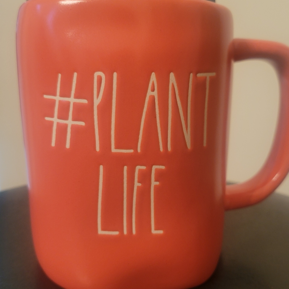 Rae Dunn orange coffee mug